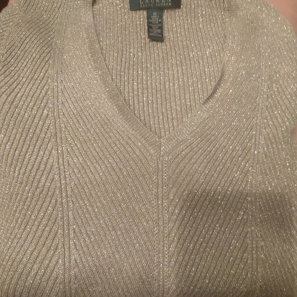 Silver Ralph Lauren sweater medium